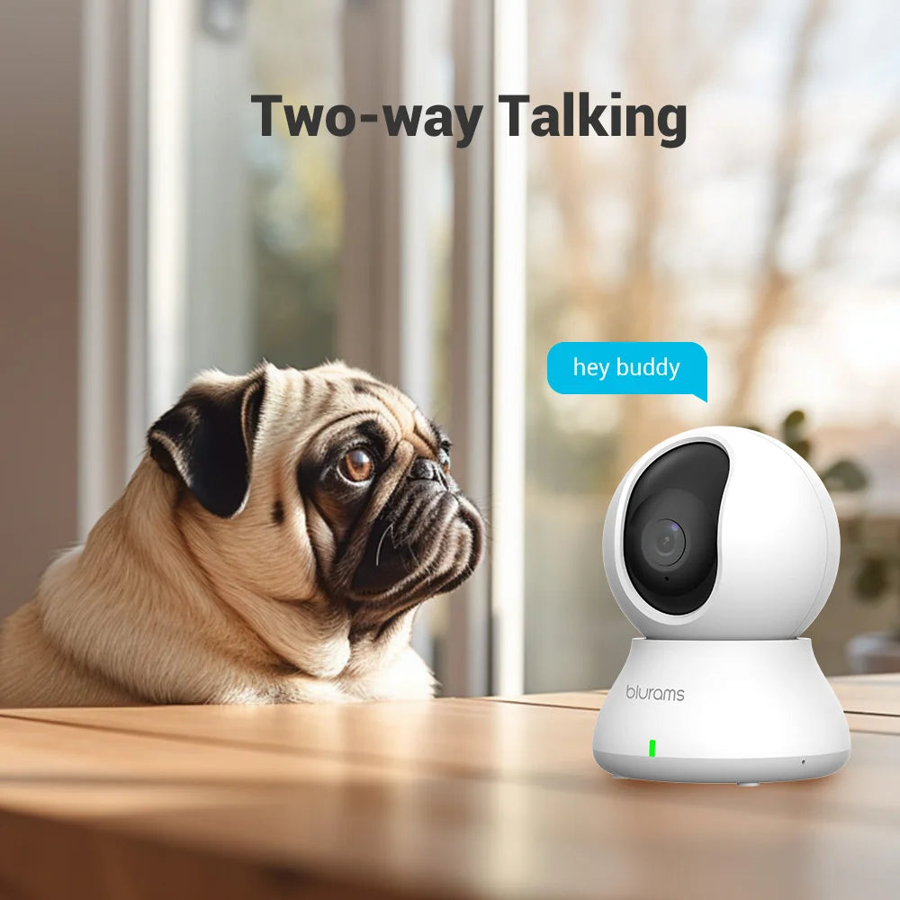 360° Indoor Pet Camera in White