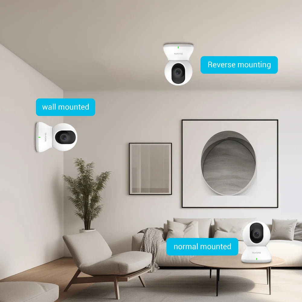 360° Indoor Pet Camera in White