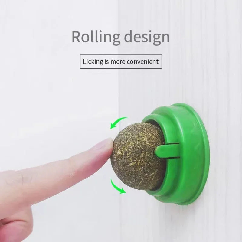 Rotating Cat Mint Wall Toy