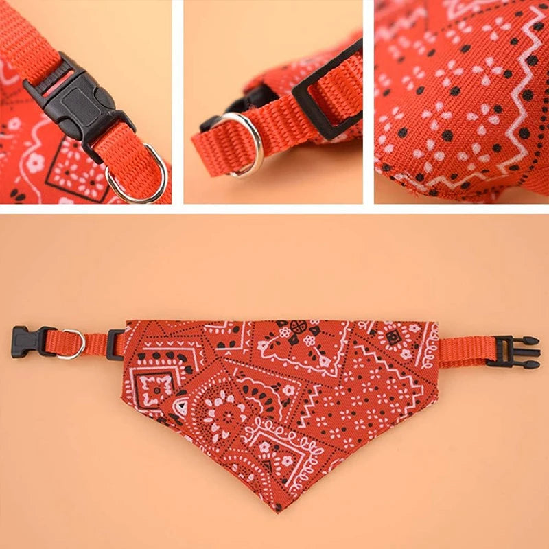 Printed Adjustable Pet Bandana