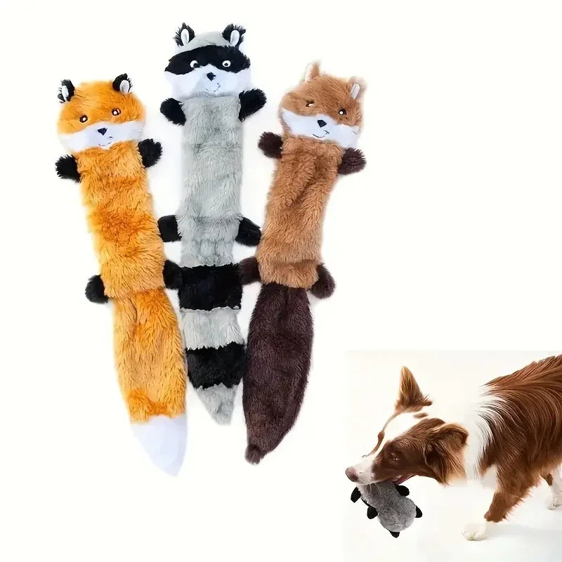 Bite-Resistant Plush Dog Chew Toy