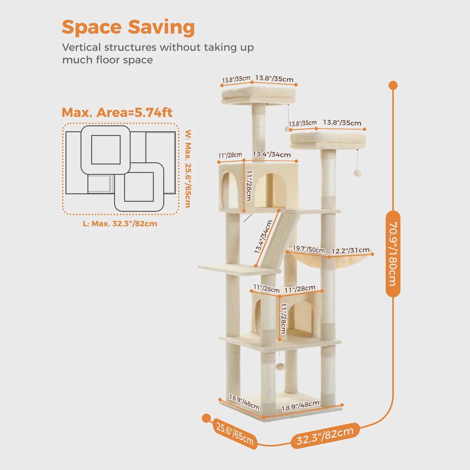 Multi-Level Cat Tree Tower