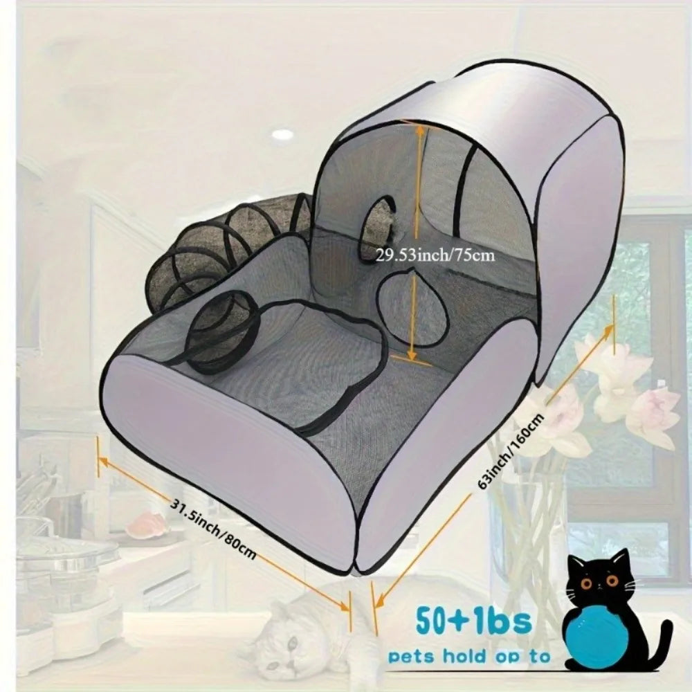 Foldable Cat Play Tent