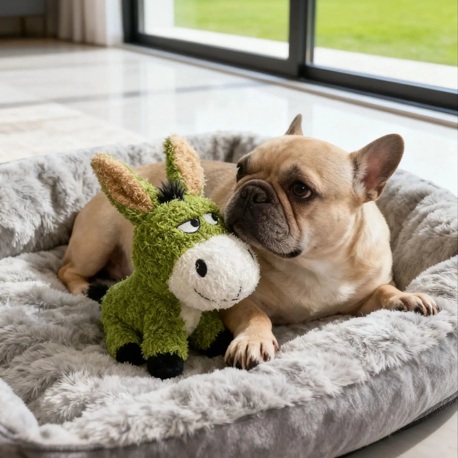 Interactive Plush Donkey Dog Toy