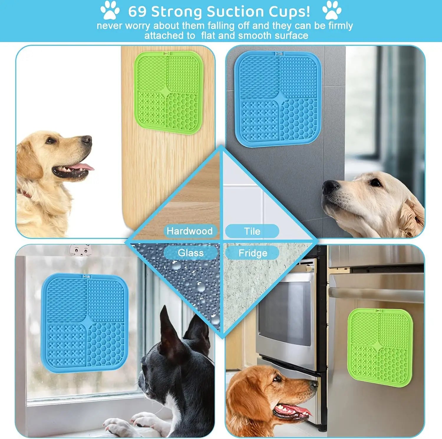 Suction Cup Lick Mat for Dogs & Cats