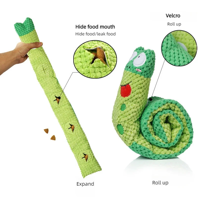 Interactive Snail Puzzle Dog Toy