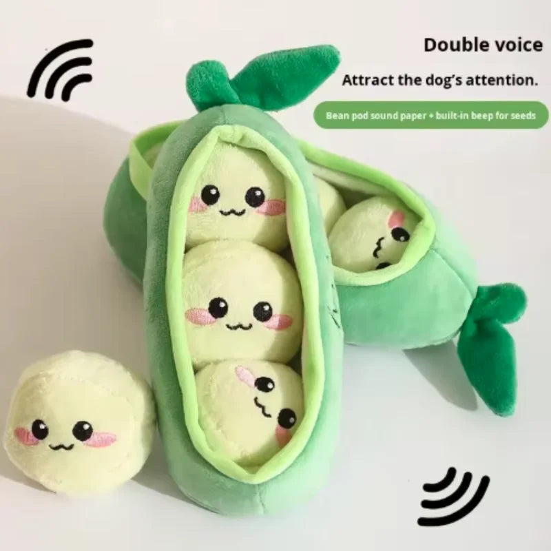 Squeaky Sausage Plush Dog Toy