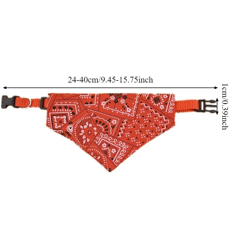 Printed Adjustable Pet Bandana