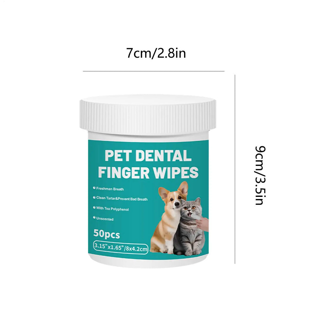 Pet Finger Toothbrush Wipes