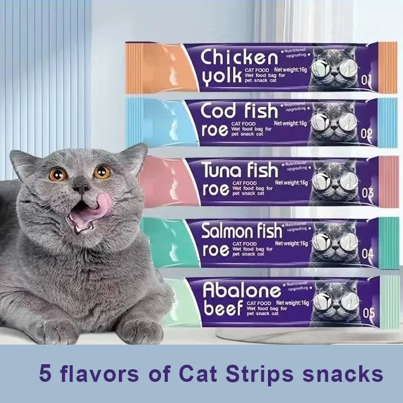 Mixed Seafood Cat Treat Strips