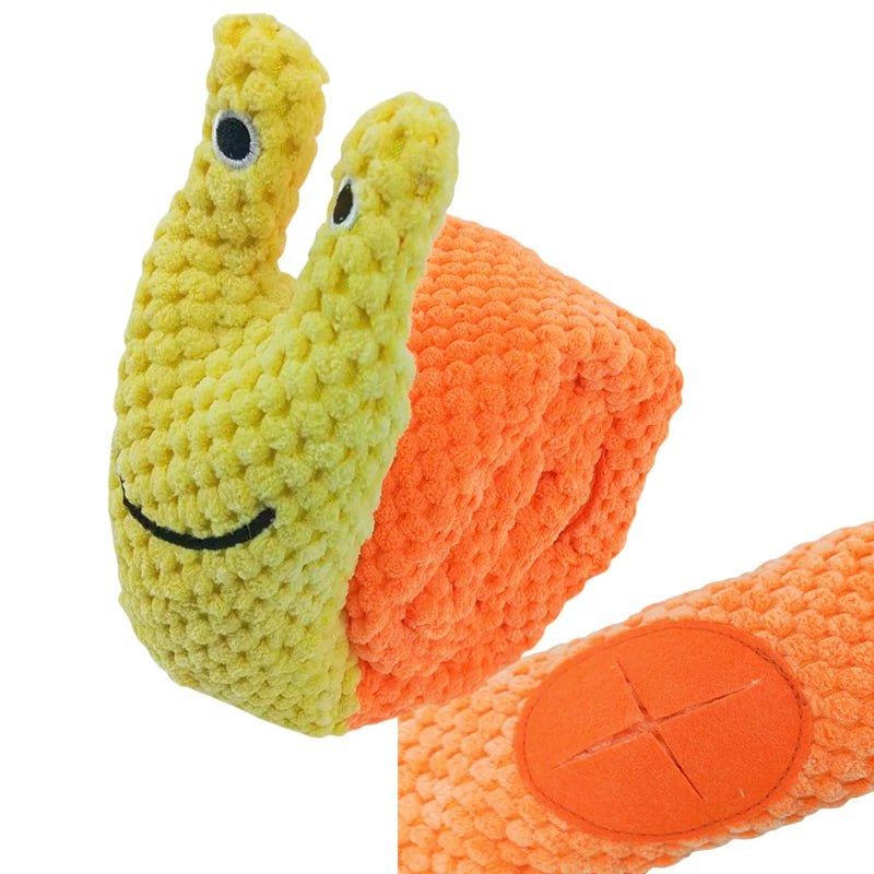 Interactive Snail Puzzle Dog Toy