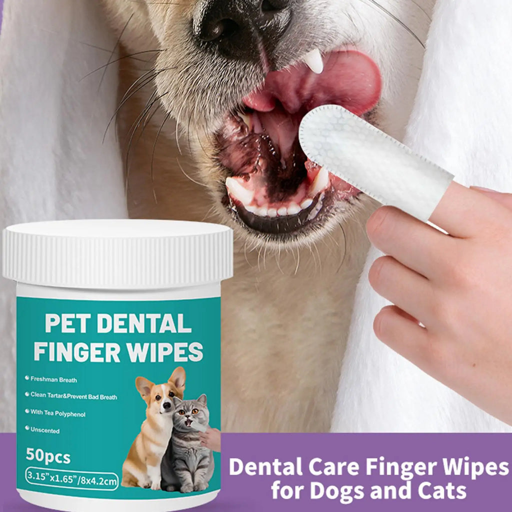 Pet Finger Toothbrush Wipes