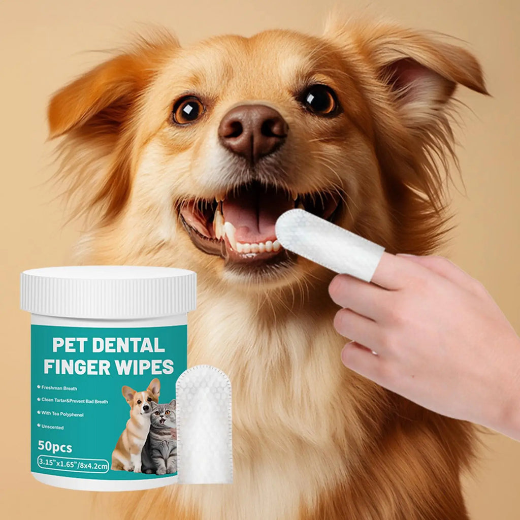 Pet Finger Toothbrush Wipes