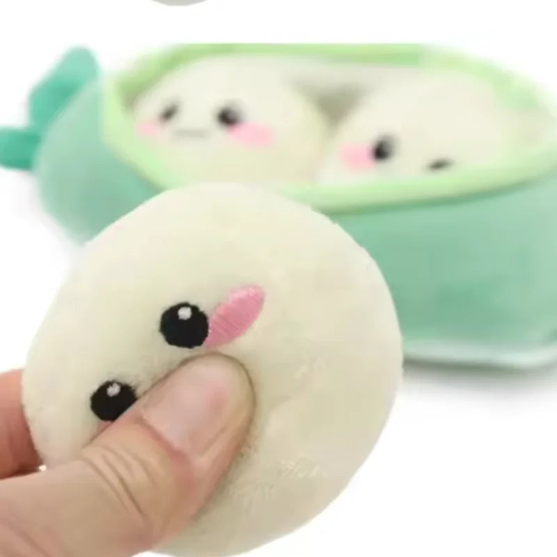 Squeaky Sausage Plush Dog Toy