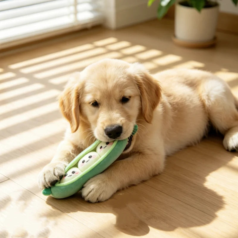 Squeaky Sausage Plush Dog Toy