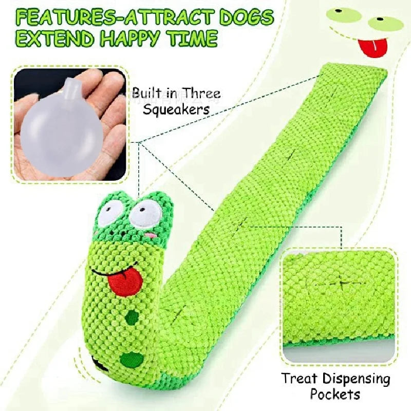 Interactive Snail Puzzle Dog Toy