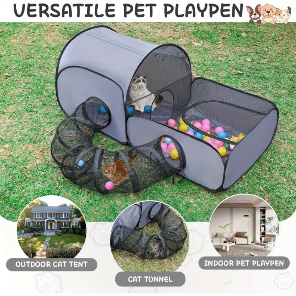 Foldable Cat Play Tent