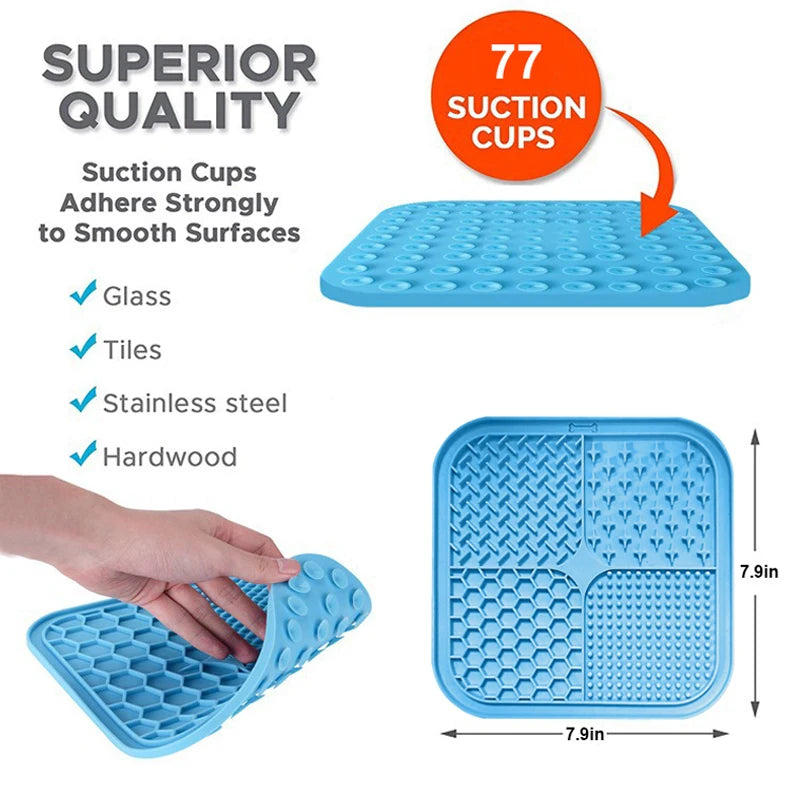 Suction Cup Lick Mat for Dogs & Cats