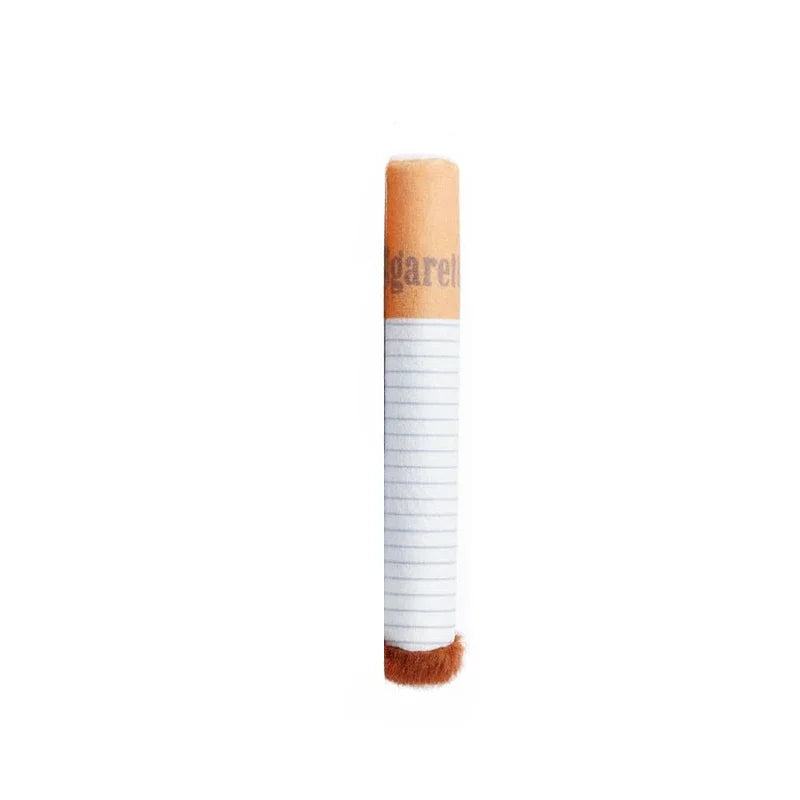 Funny Plush Cigarette Dog Toy