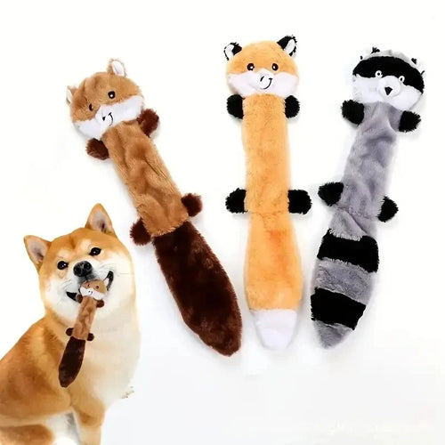 Bite-Resistant Plush Dog Chew Toy