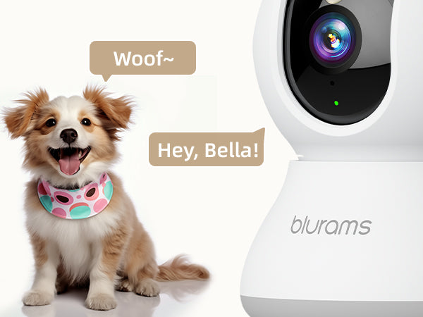 360° Indoor Pet Camera in White